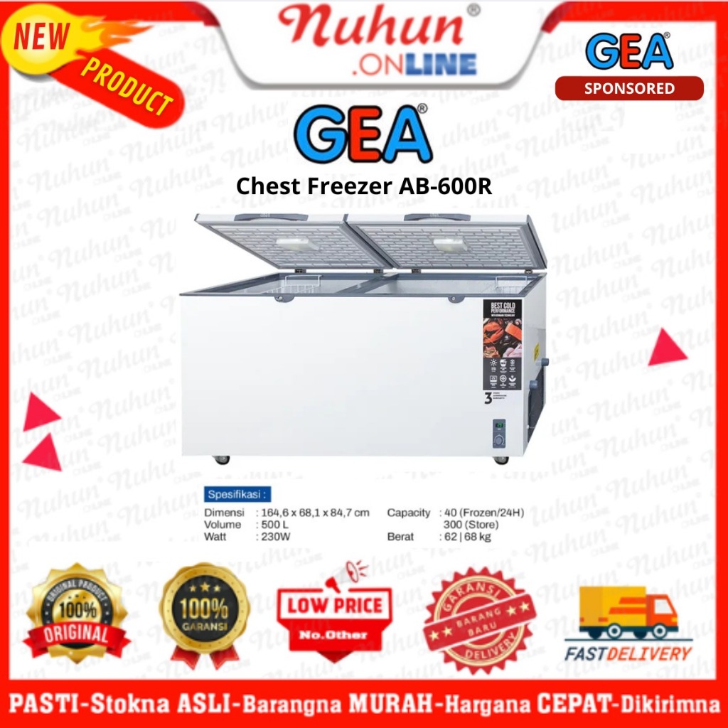 Gea Chest Freezer AB-600R 600L