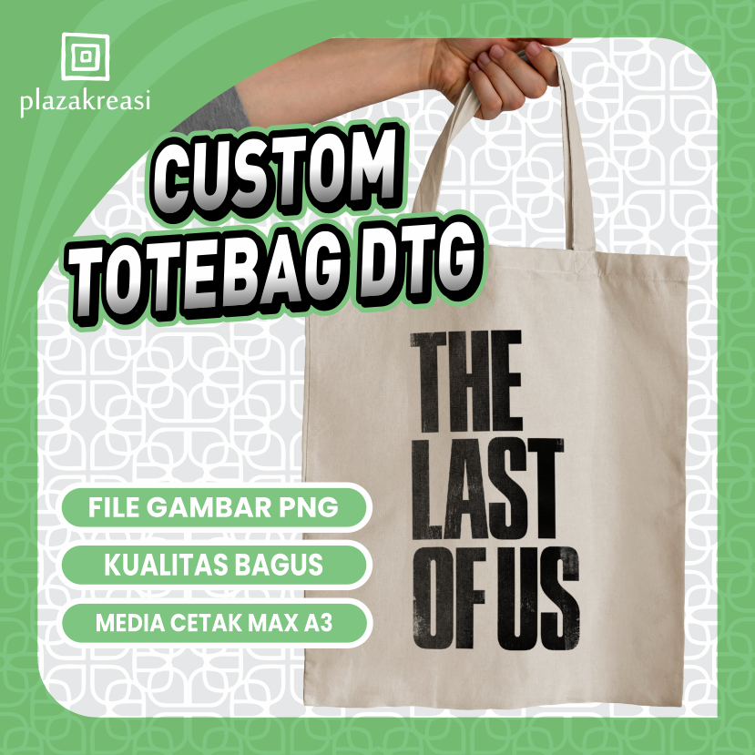 [Custom] Totebag DTG /Tas Tote Bag Custom | Goodie Bag Sablon Custom Satuan