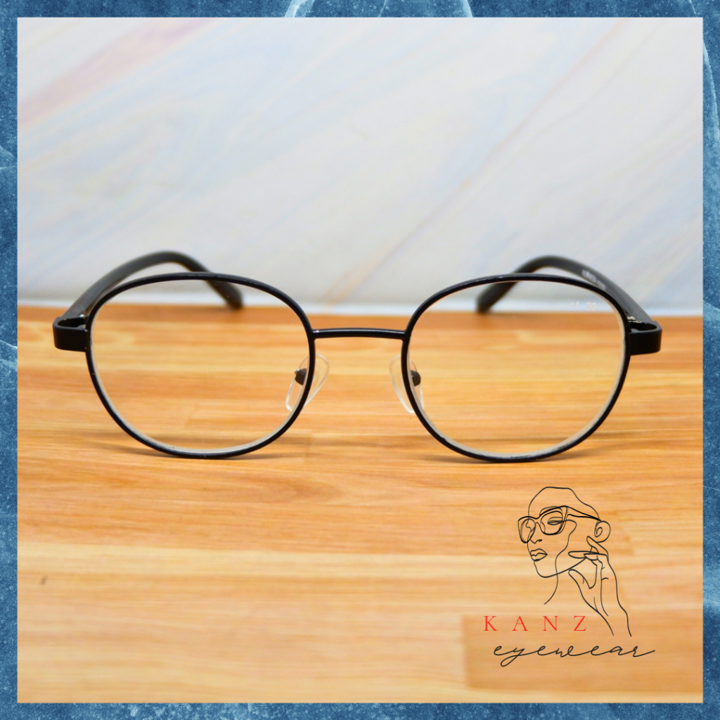 Kacamata Plus Frame Bulat Besi Wanita Pria Baca Sporty Cewek Cowok Terbaru