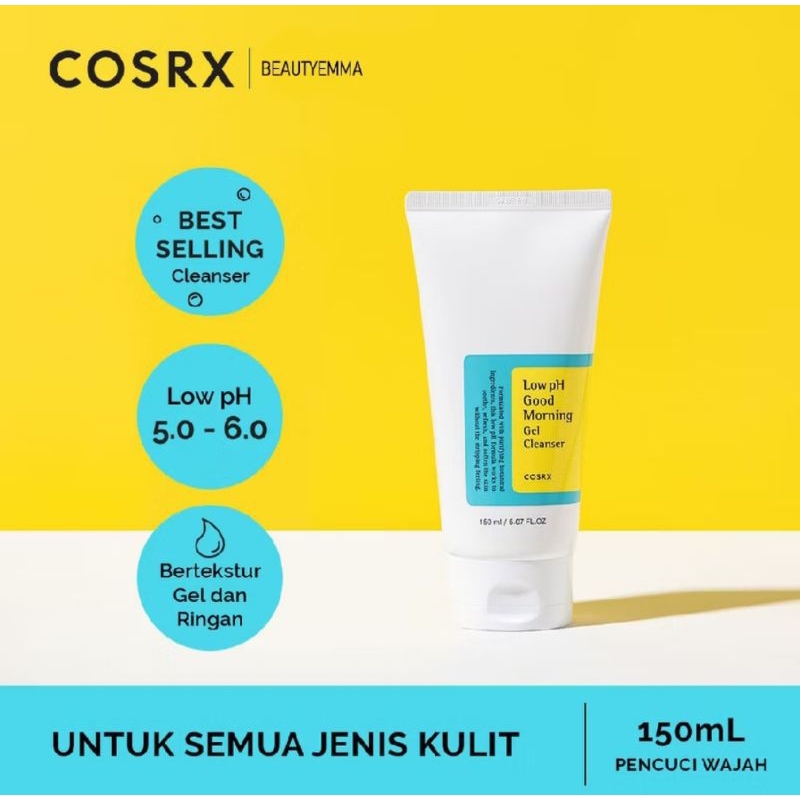COSRX Low pH Good Morning Gel Cleanser 150ml sabun cuci muka