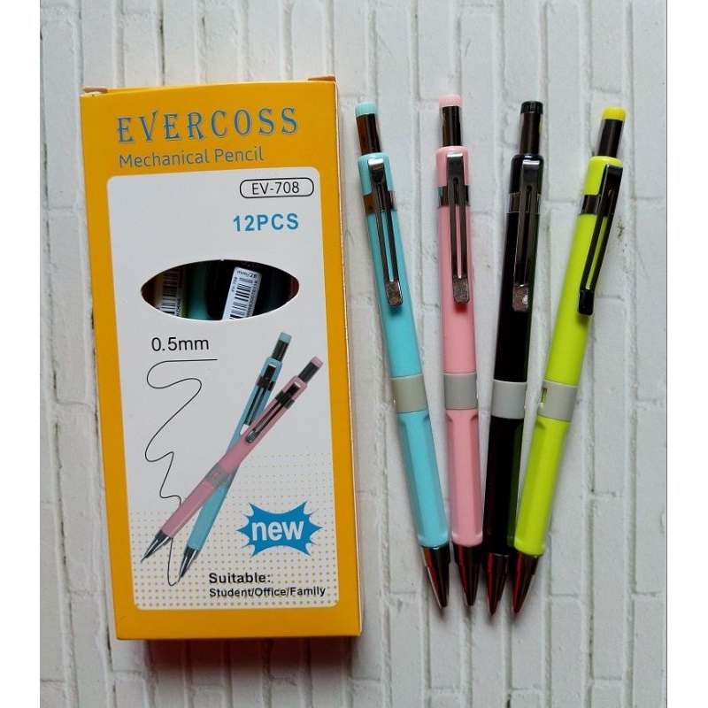 

(12PC) PENSIL MEKANIK 0.5 EVERCOSS EV-708