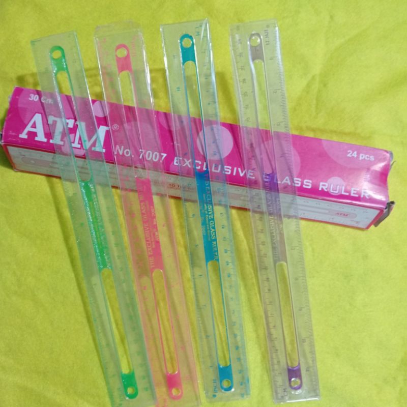 

Penggaris / rol ATM ukuran 30 cm bahan plastik