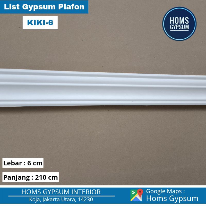 List Gypsum Polos Minimalis Kiki 6cm - HOMS GYPSUM INTERIOR