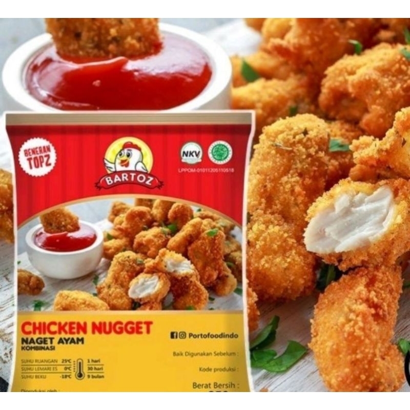 

Bartoz Chicken Nugget Ayam 500g