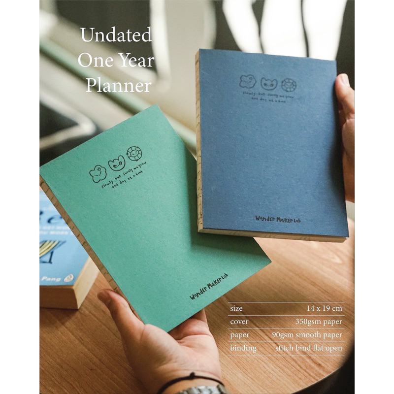 

Wonder Maker Lab Undated One Year Planner | chasingdreams