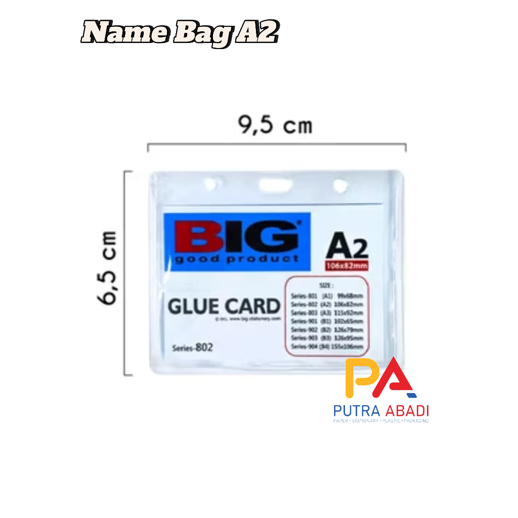 

Sampul ID Card Big Mika A2 (106X82mm) Name Bag A2
