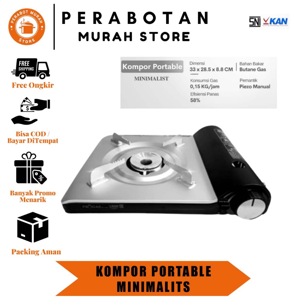 PM - Kompor Portable Progas New Design / Kompor Portable Minimalis Progas