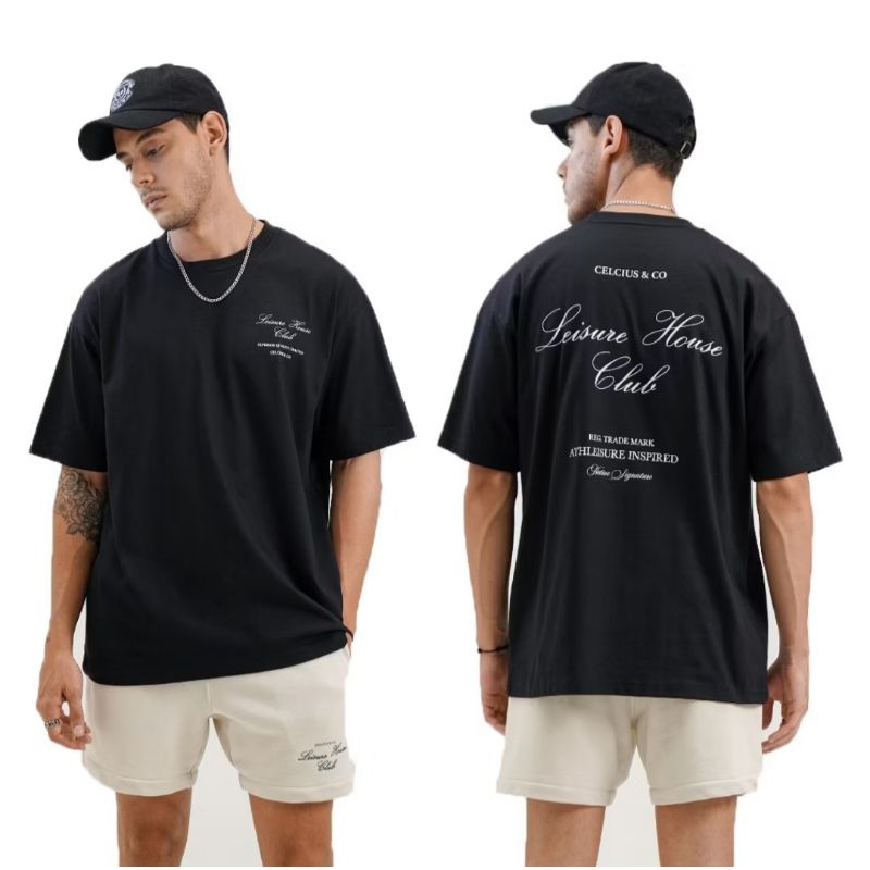 CELCIUS T-SHIRT LEISURE HOUSE CLUB BLACK 407