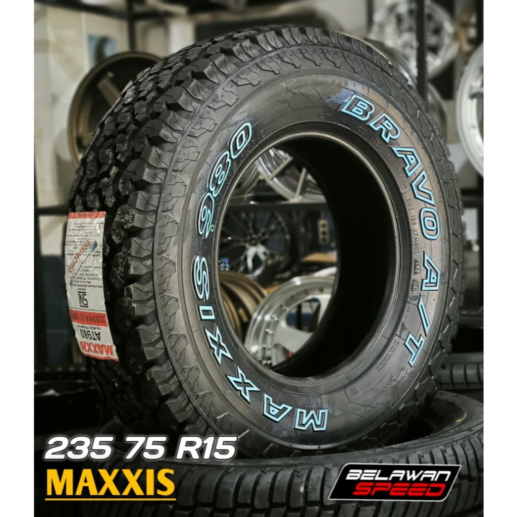 BAN MOBIL MAXXIS 235 75 R15 THAILAND LIST PUTIH RING 15 AT980 BRAVO-SIAP KIRIM