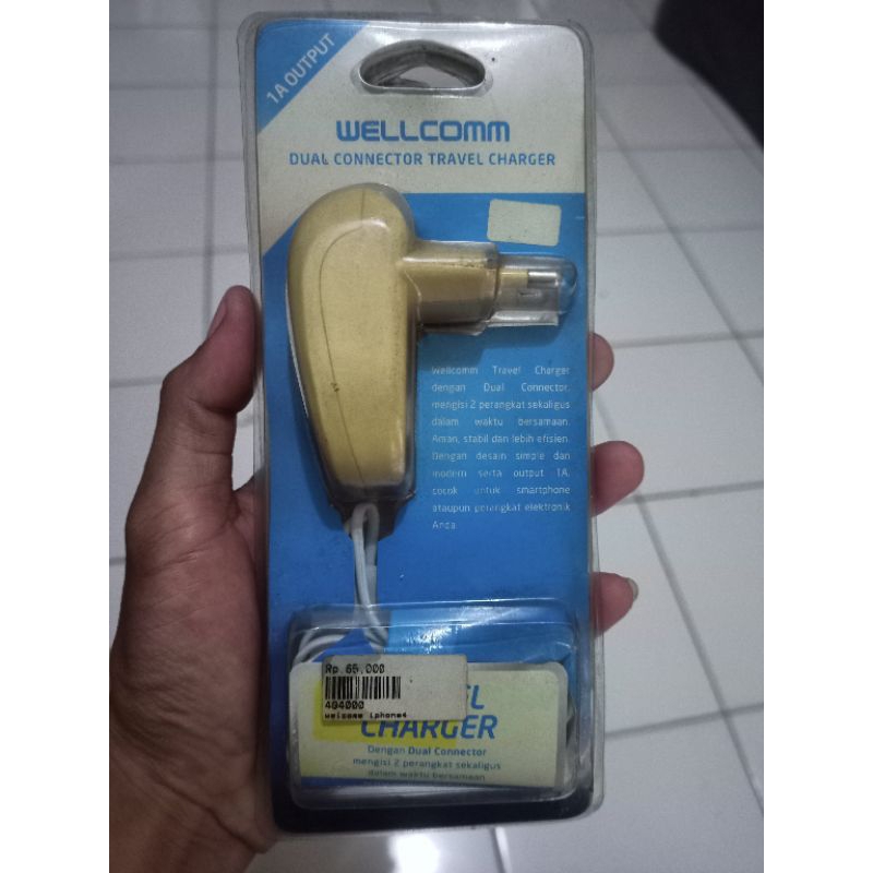 adaptor charger iphone 4 merk wellcomm