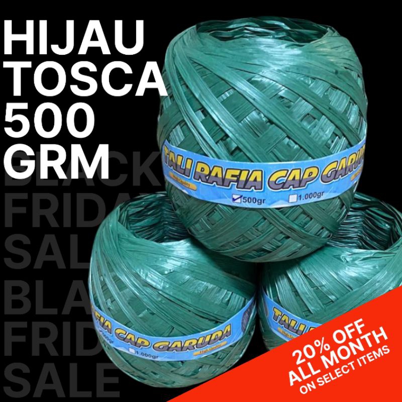 

Tali Rafia Cap Garuda Hijau Tosca 500 GRM