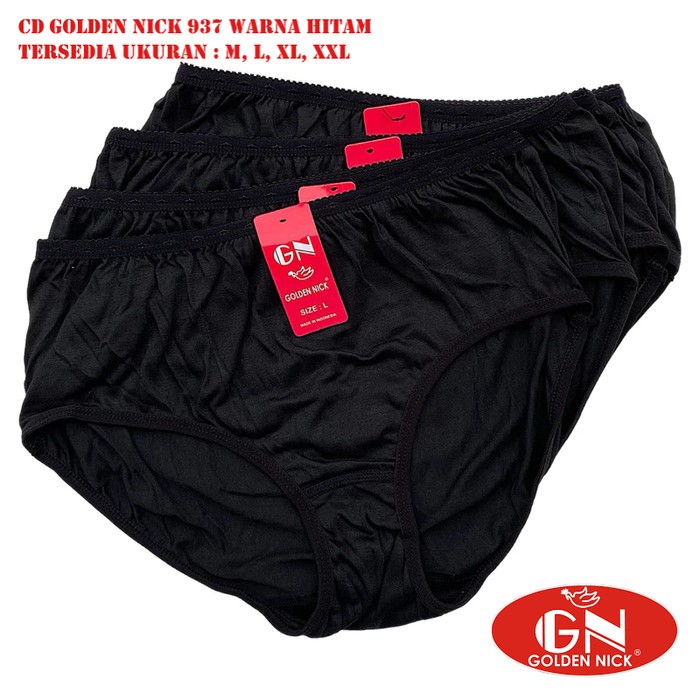 Golden Nick 937 Warna Hitam (Isi 6 pcs Celana Dalam)