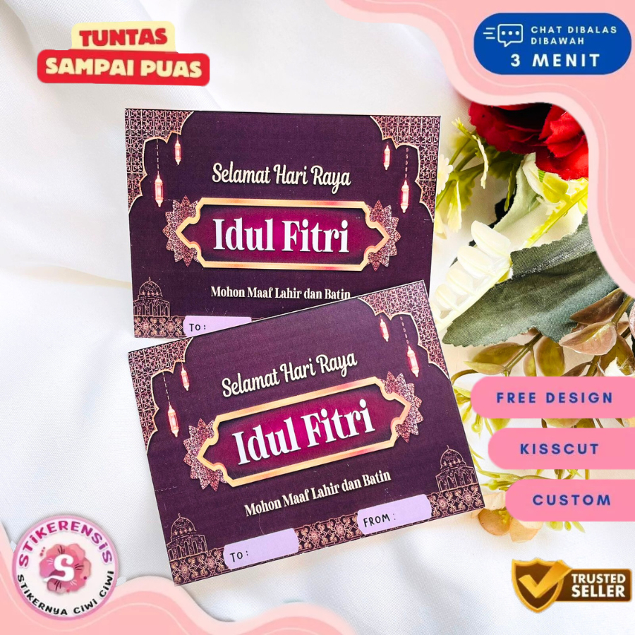 

Stikerensis Cetak Card Custom Idul Fitri Kartu Ucapan Hampers Free Desain Edisi Ied Eid Mubarak