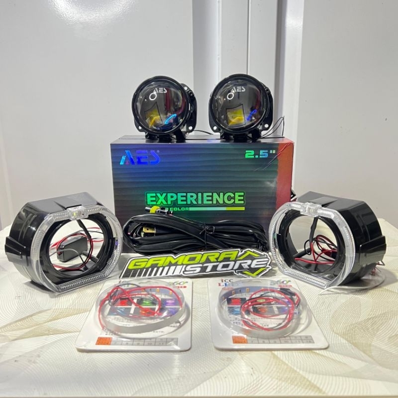 (PROMO) PAKETAN LENGKAP BILED AES TURBO SE EXPERIENCE 3 WARNA  2.5 INCH
