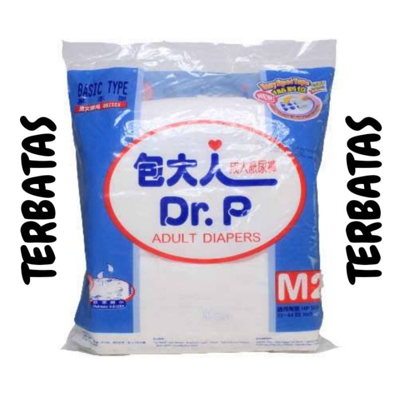 Popok Dewasa | Dr. P BASIC TYPE M '2pcs | Dr.P Adult Diapers Basic Type M '2pcs