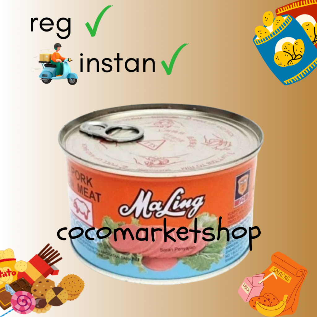 

COCOMART - (KALENG) MA LING TTS LUNCHEON PORK MEAT 397GR - 1KALENG