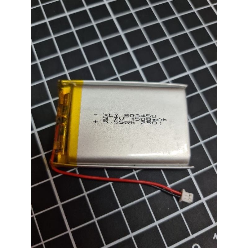 Baterai Lithium Polymer LiPo 3.7V 1500mAh 803450