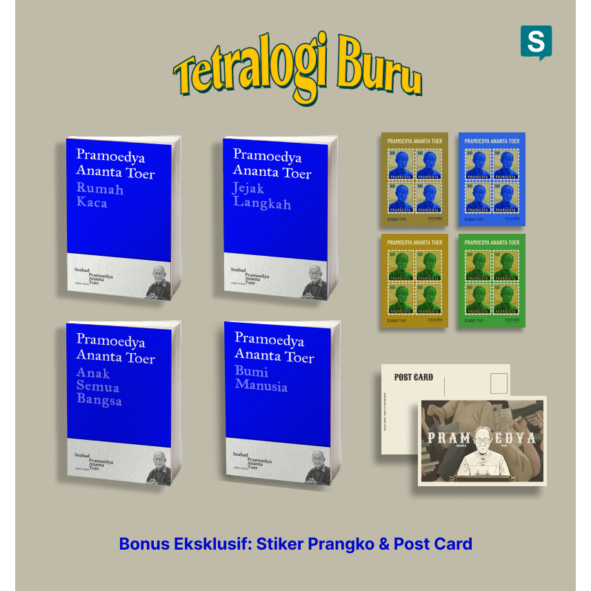 Pre Order Tetralogi Pulau Buru Edisi #SeabadPram - Pramoedya Ananta Toer (Lentera Dipantara)