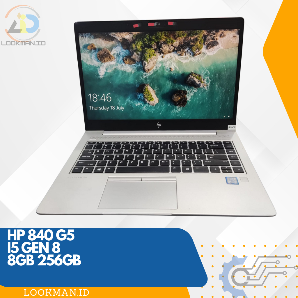 Laptop i5 HP 840 G6 i5 Gen8 RAM 16GB 256GB Seken mulus