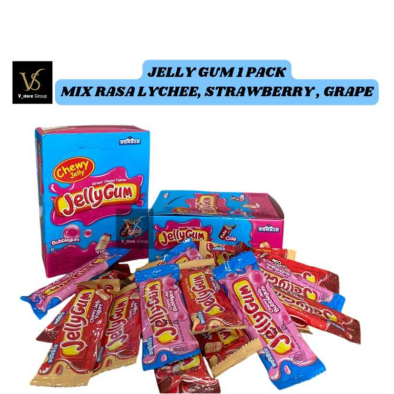 

(1BOX ISI 24 PCS) DONALD JELLY GUM CHEWY JELLY VARIAN BLUE MIX DAN YELLOW MIX PER BOX ISI 24PCS