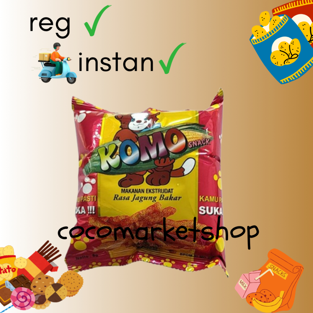 

COCOMART - (PACK) CHIKI KOMO JAGUNG BAKAR 38GR - ISI 10