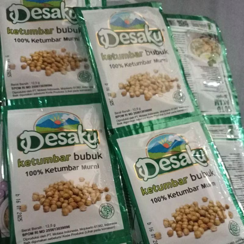 

Ketumbar bubuk kemasan sachet 1 renceng isi 12 pcs