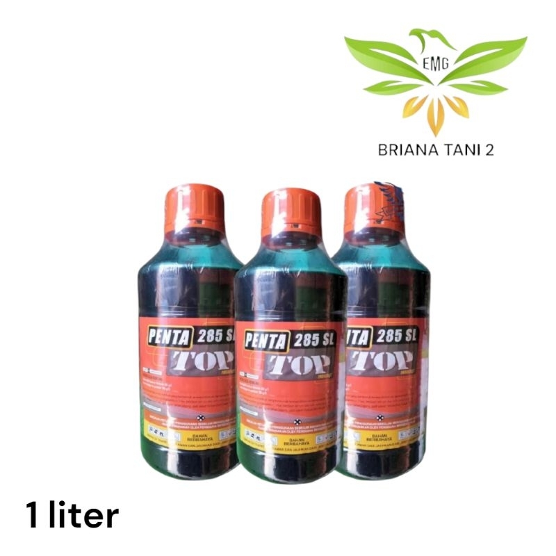 Pentatop  285 SL 1 Liter Herbisida Parakuat Diklorida 285 g/l Pembami Rumput Purna Tumbuh Gulma Berd