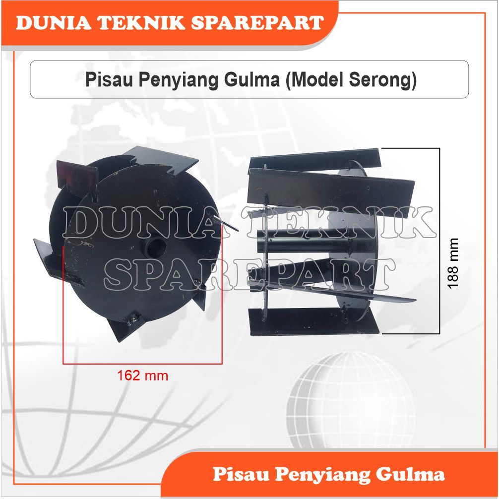 PISAU PENYIANG GULMA / MATA PISAU PENYIANG GULMA MESIN POTONG RUMPUT ( MODEL SERONG )