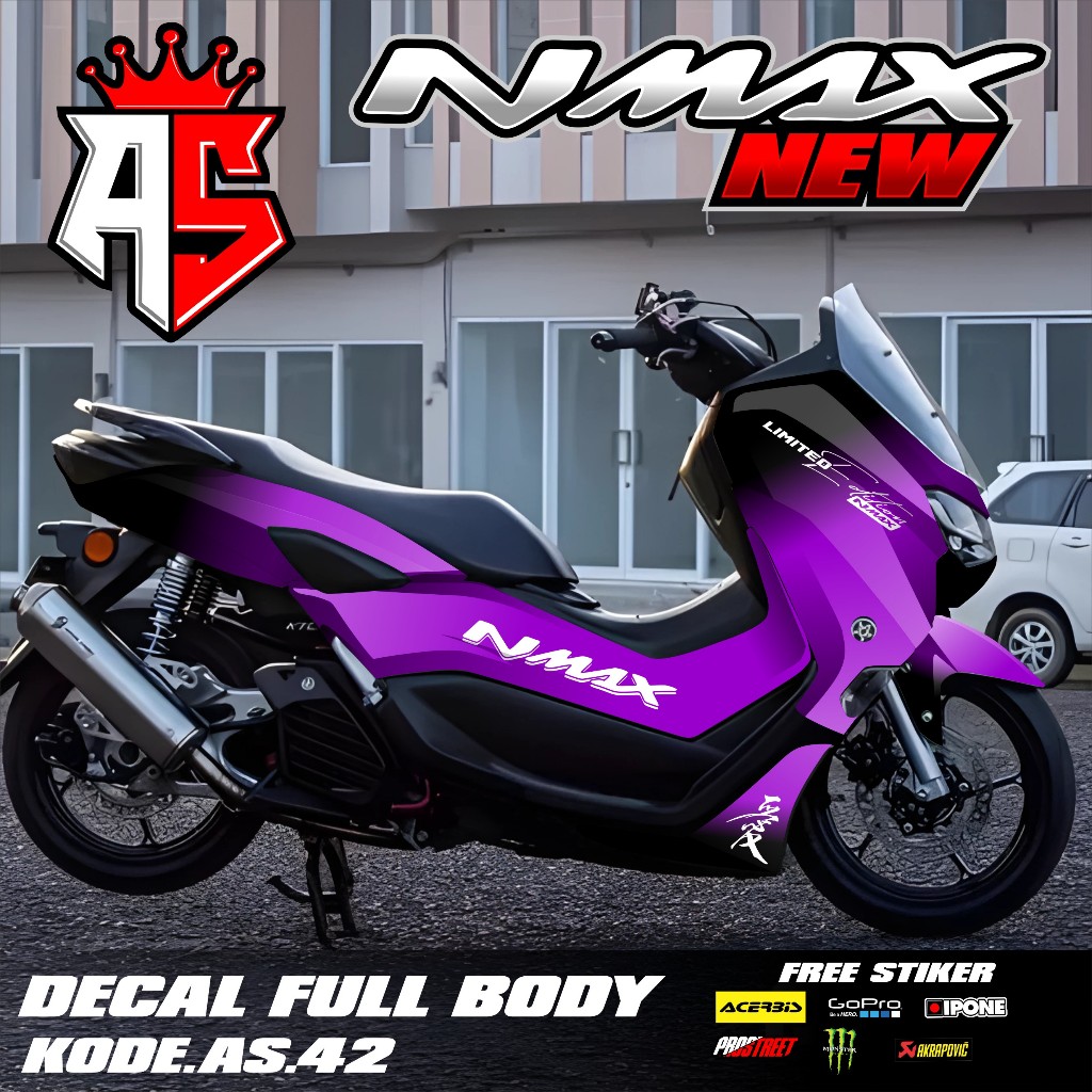 (COD) Decal Sticker FullBody Yamaha Nmax 155 New 2020 2021 2022 2023 2024 Sticker Decal Nmax New Des