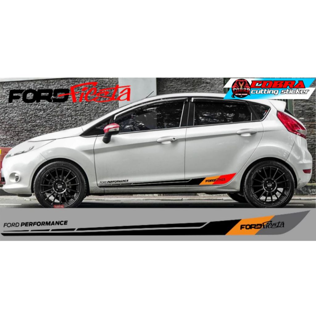 STICKER STIKER MOBIL FORD FIESTA LAMA CUTTING STICKER BODY SAMPING AKSESORIES MOBIL FORD FIESTA