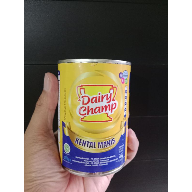 

Susu Kental Manis Dairy Champ Kemasan Kaleng 480 Gram
