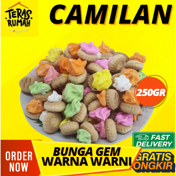 

SNACK REPACK CEMILAN - BUNGA GEM WARNA WARNI RAINBOW