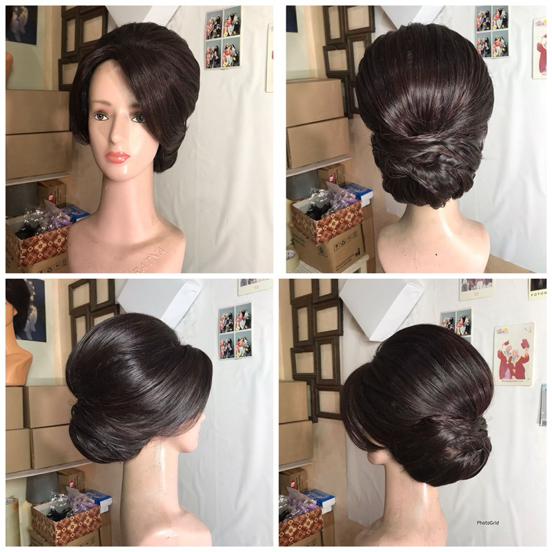 wig sanggul full satu kepala model teresa