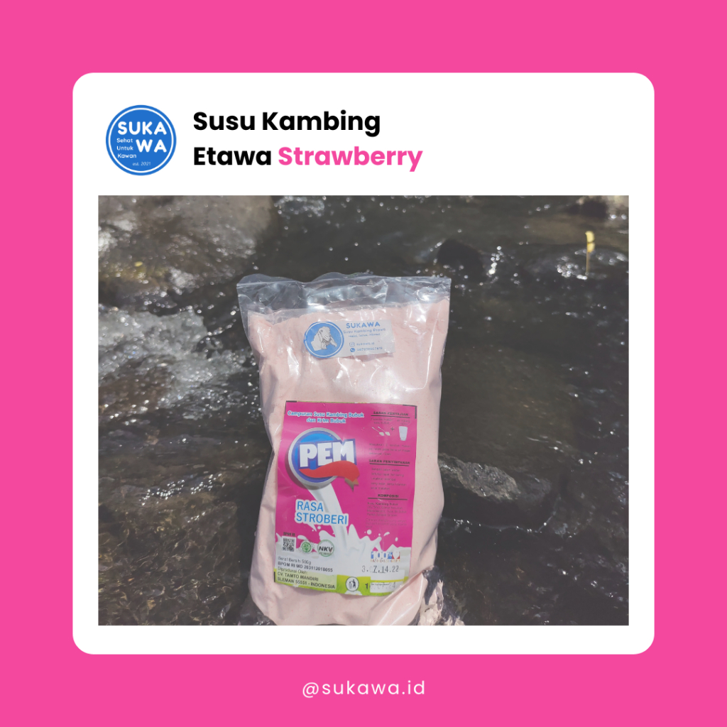 

Susu Kambing Etawa Rasa Strawberry (500 gr)
