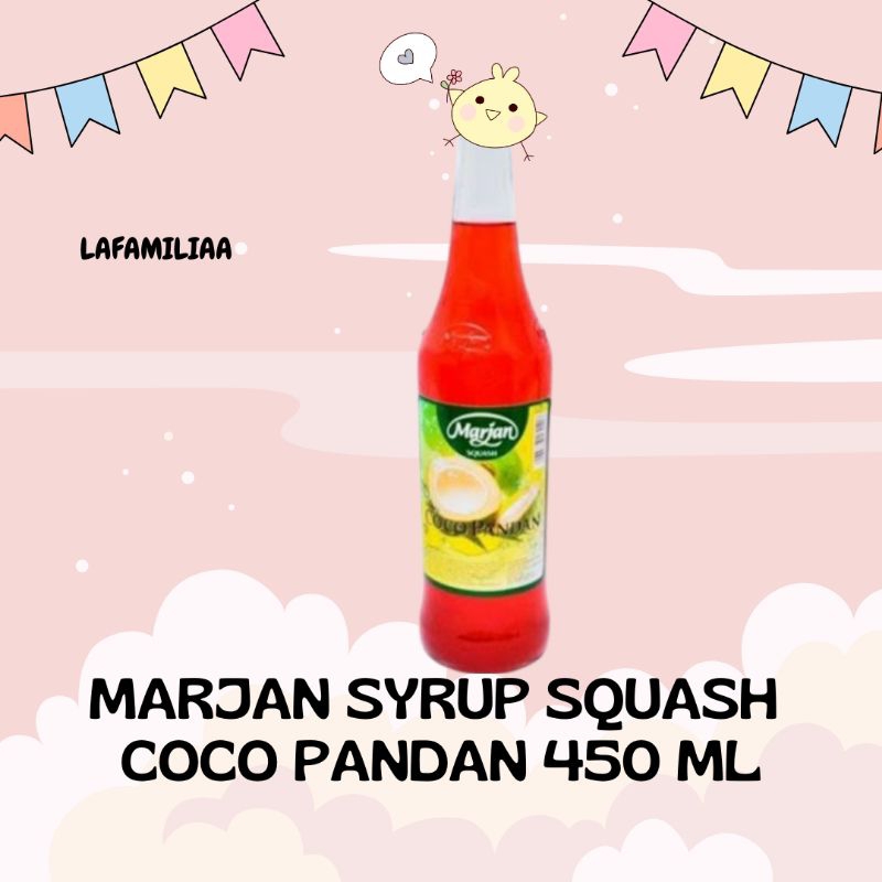 

Marjan Syrup Squash Coco Pandan450 ml