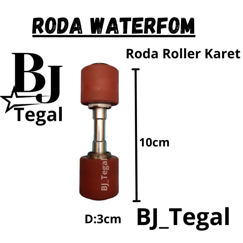 Waterfom Roda Karet Roda Roller Karet Roller Roda Pagar Ornamen Pagar