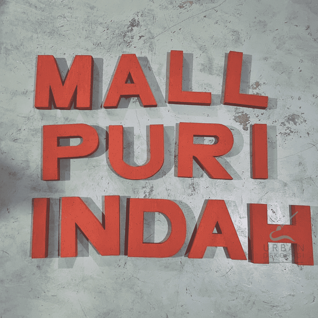 Styrofoam Custom Tulisan Huruf 13cm Dekorasi Sterofoam Gabus Alpabet Tebal 3mm