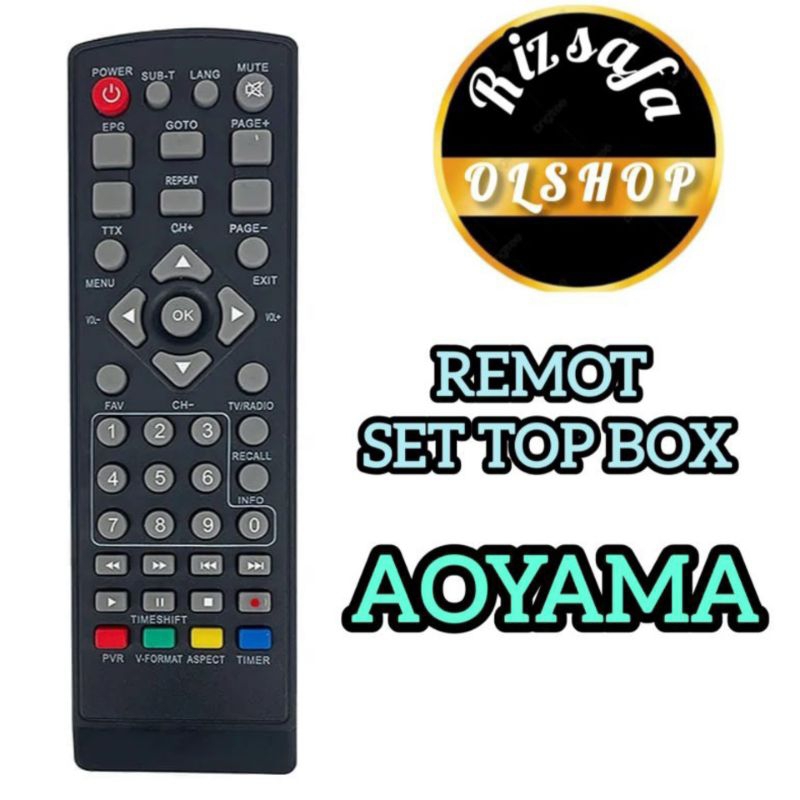 Remot set top box AOYAMA tanpa seting