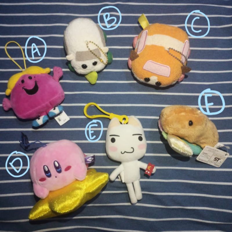 keychain bagcharm plushie littlemiss molcar kirby toro inoue capibara