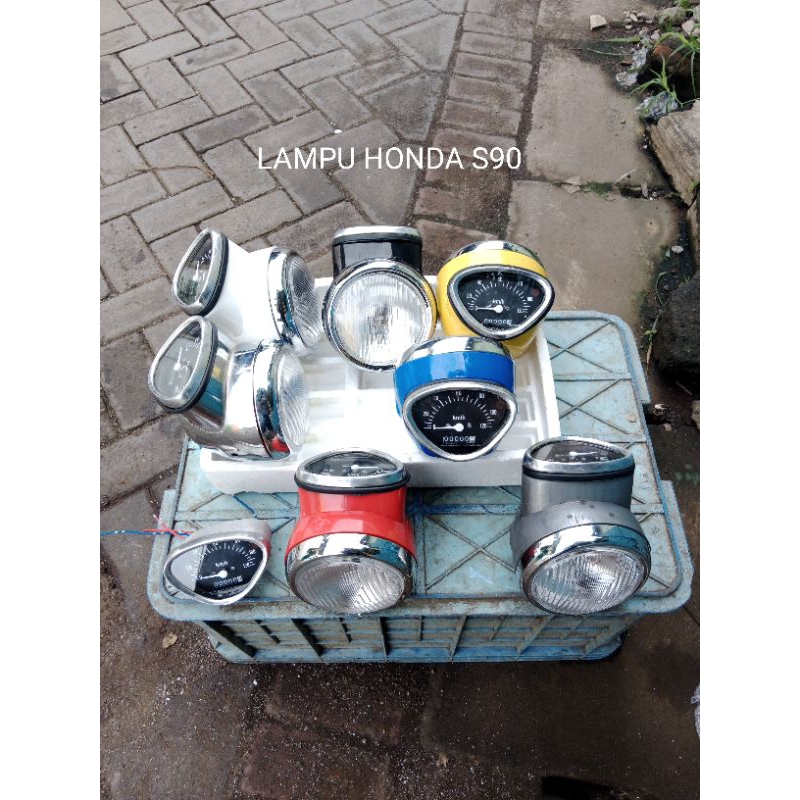 Lampu honda s90 press besi detail ori