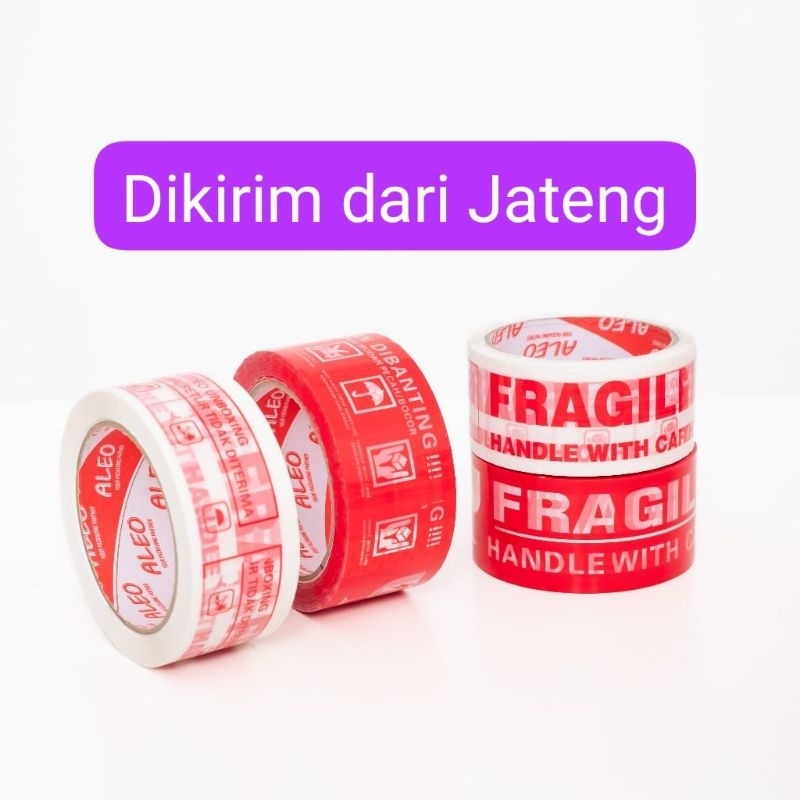 

Lakban Cokelat/Bening/Fragile Merah 50/90/100 Yard