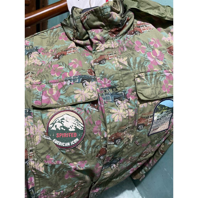 Jaket Parka Military M65 Kanvas jeep