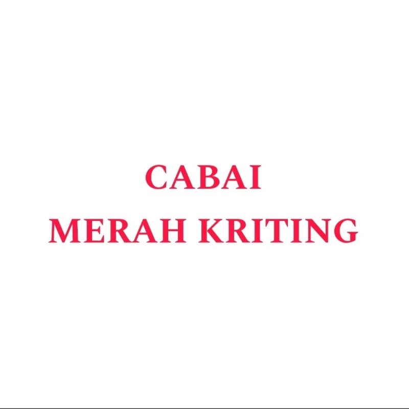 

Cabai Merah Kriting / Cabai Merah Panjang / Cabai Merah Besar / Cabai Merah Dapur