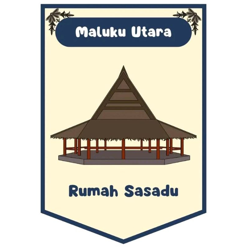 

rumah adat kardus maluku utara 20x15