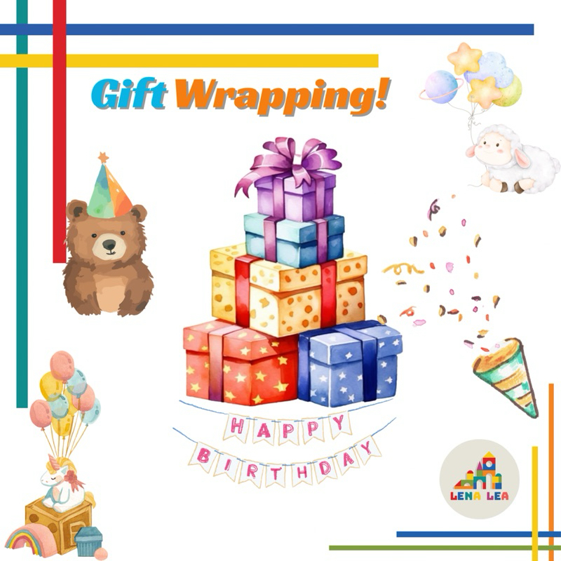 

TokoLenaLea Toko Mainan Anak Bayi Tambahan Gift Wrapping / Bungkus Kado Tambahan