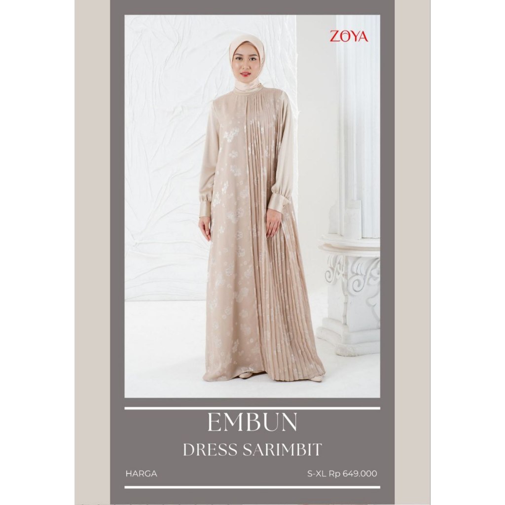 GAMIS MEWAH EMBUN DRESS BY ZOYA