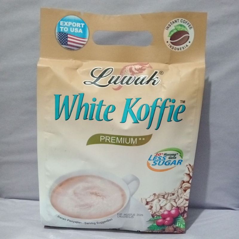 

LUWAK White Koffie Less Sugar Isi 19