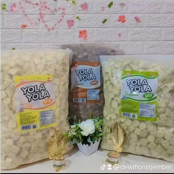 

Yola Yola / yola-yola stik 2kg coklat, pandan, jagung bakar