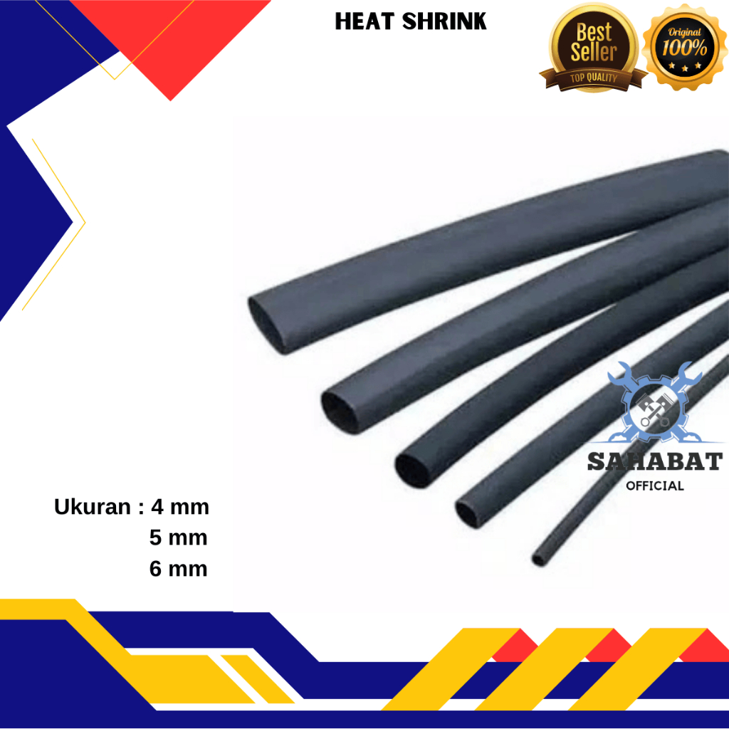 SOLASI BAKAR PER-METER / KABEL BAKAR / HEAT SHRINKABEL / PELINDUNG KABEL