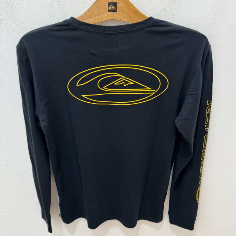 KAOS PRIA QUIKSILVER ORIGINAL MAIDEN LENGAN PANJANG BLACK